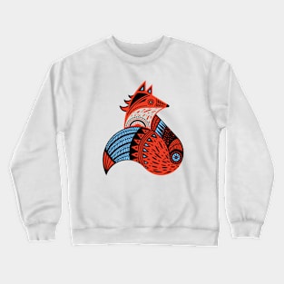 Tribal Fox Crewneck Sweatshirt